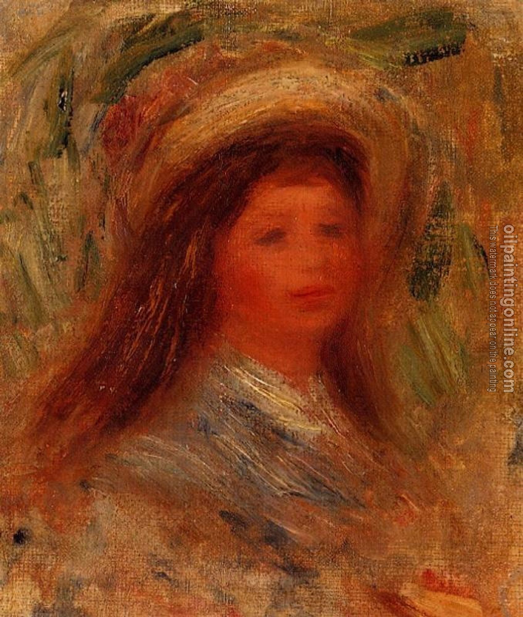 Renoir, Pierre Auguste - Head of a Woman